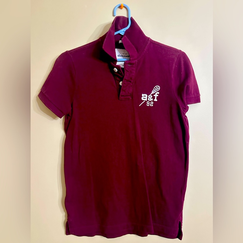 Abercrombie Muscle Maroon Polo XL